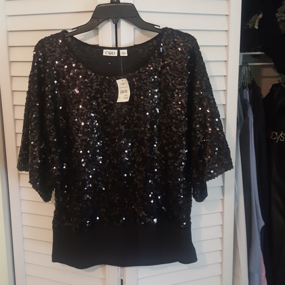 Sparkly sequined dressy top